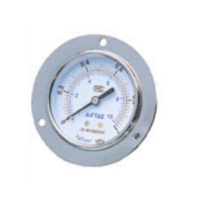 AIRTAC GAUGE<BR>FLANGE MOUNT 0-150 PSI 40MM DIAL 1/8